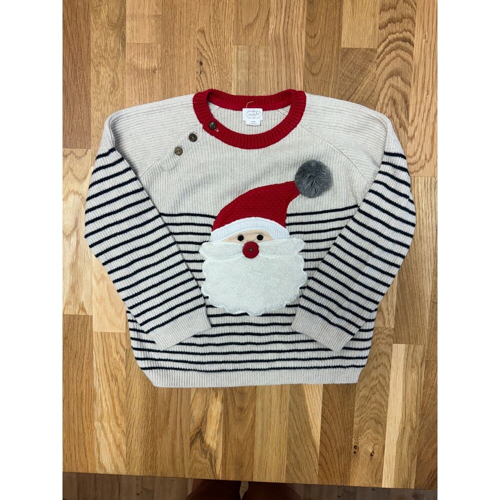 Mudpie Santa Sweater SIZE: 4